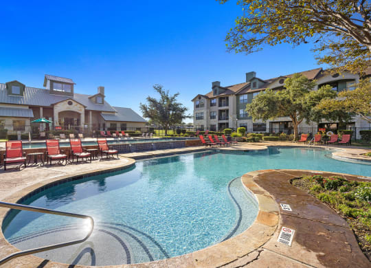 resort style swimming pool at The Fairways at Star Ranch, Hutto