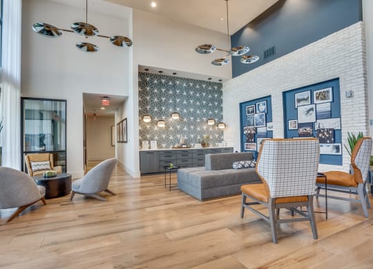 apartment living room at Aurora Watson Branch, Texas