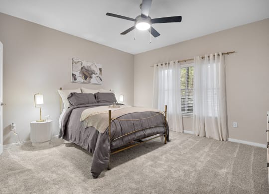 Apartment Master Bedroom at Artisan Apartments & Shops, Austin, TX 78729