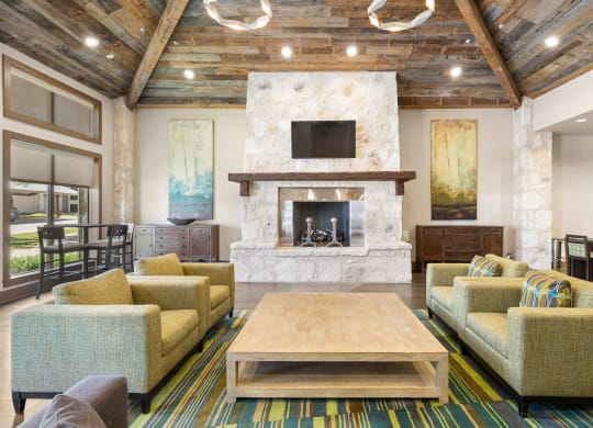 Living room at Lakeline East Apartments, Texas