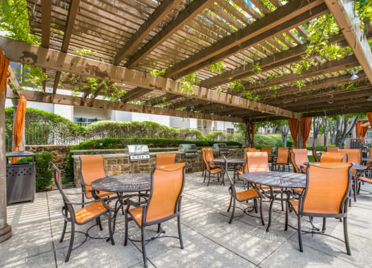 BBQ and Picnic Area at La Ventura Apartments, Plano