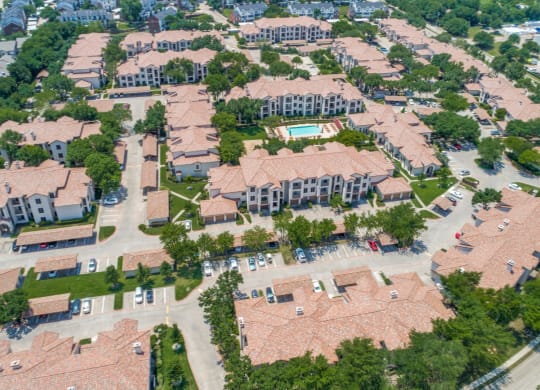 Aerial of Community at La Ventura Apartments, Texas, 75093