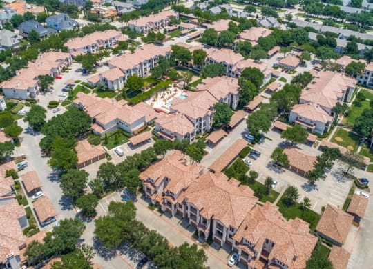 Aerial of Community at La Ventura Apartments, Plano, Texas