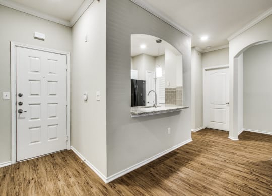 Living And Kitchen at The Canyons Apartments, Fort Worth, 76116