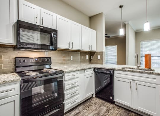 Kitchen Appliances at The Canyons Apartments, Fort Worth, Texas