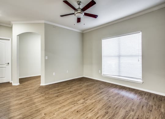 Unfurnished Living Area at The Canyons Apartments, Fort Worth, Texas