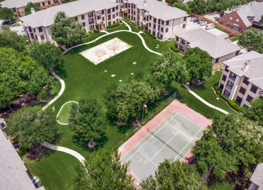 Drone View at The Canyons Apartments, Fort Worth