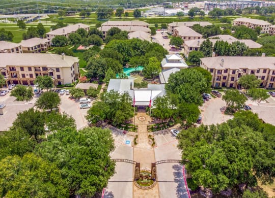 Aerial View at The Canyons Apartments, Fort Worth, 76116
