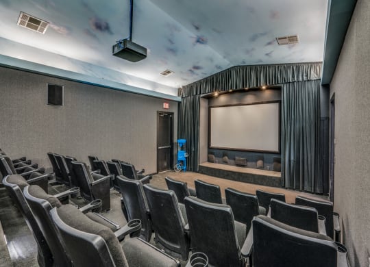 Community Movie Theater at The Canyons Apartments, Fort Worth, Texas