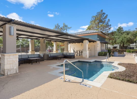 take a dip in our resort style pool at Artisan Apartments & Shops, Austin