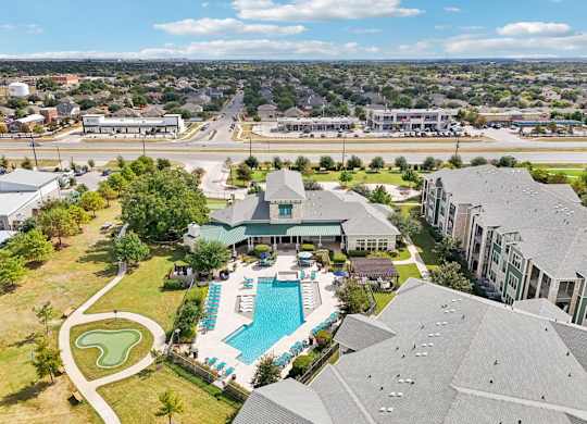 Pool Aerial View at North Creek, Hutto, 78634