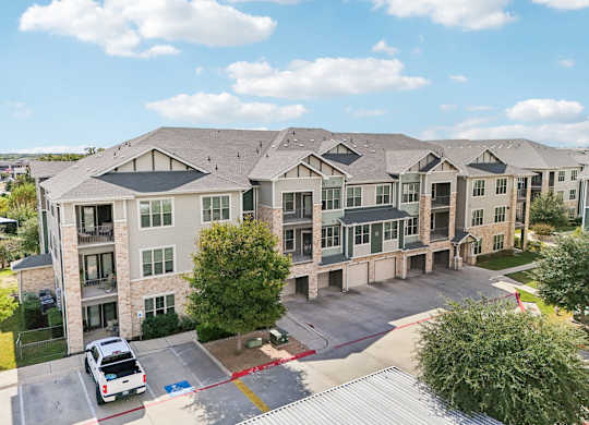 Aerial Parking Lot View at North Creek, Hutto, Texas