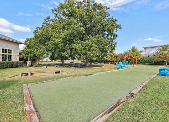 Bocce ball Court View at North Creek, Hutto, TX, 78634