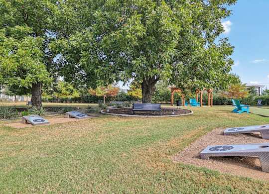 Bocce ball Court at North Creek, Texas, 78634