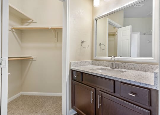 Beautifully lit closets and bathrooms! at Las Brisas Apartment Homes, Texas, 78665