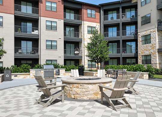 Outdoor Firepit Patio at Aurora Watson Branch, Mansfield, 76063