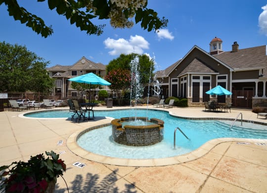 Beautiful resort-style pool at The Legends at Eagle Mountain Lake, Fort Worth, 76179