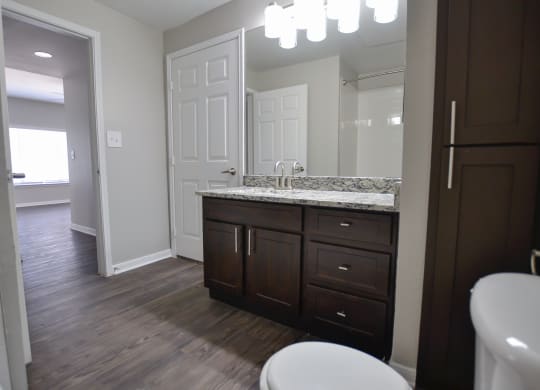 Beautiful upgraded bathroom at The Legends at Eagle Mountain Lake, Texas, 76179