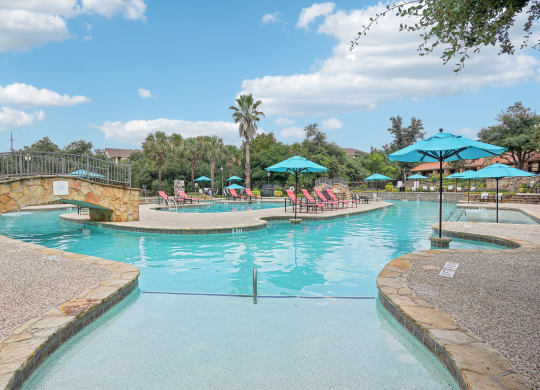 the swimming pool at the resort at governors crossing at The Verandah, Texas, 78726