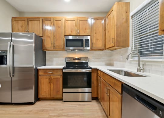 Stainless Steel Appliances at The Canyons Apartments, Fort Worth, Texas