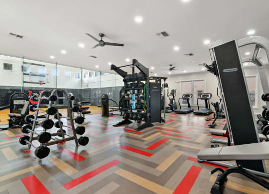 Modern Fitness Center at The Canyons Apartments, Fort Worth, 76116