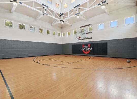 Basketball Court at The Canyons Apartments, Fort Worth, Texas