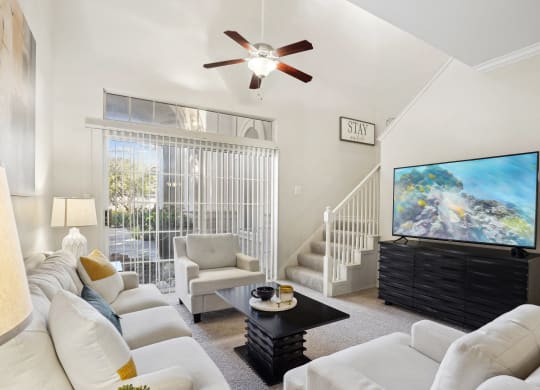 a living at La Ventura Apartments, Plano, Texas