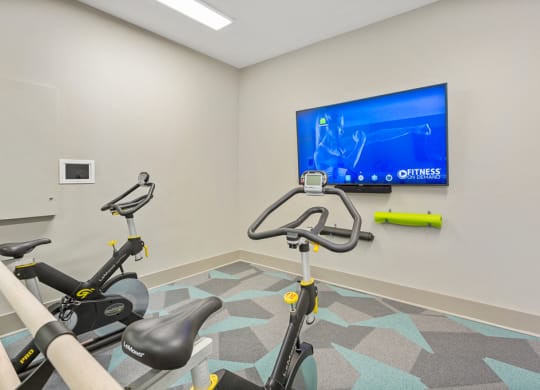 Peloton Bikes at Sonterra Apartment Homes, Austin, Texas
