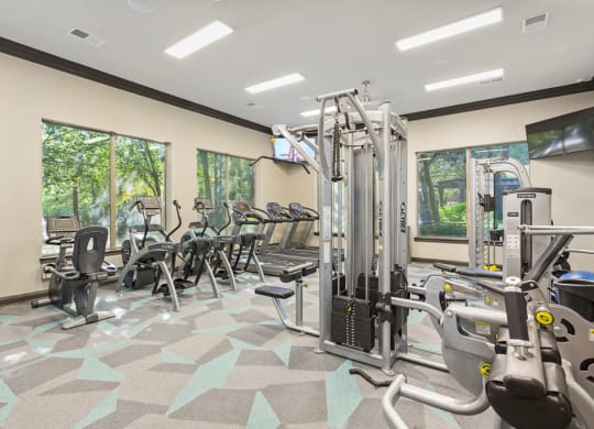 Two Level Fitness Center at Sonterra Apartment Homes, Austin, 78726