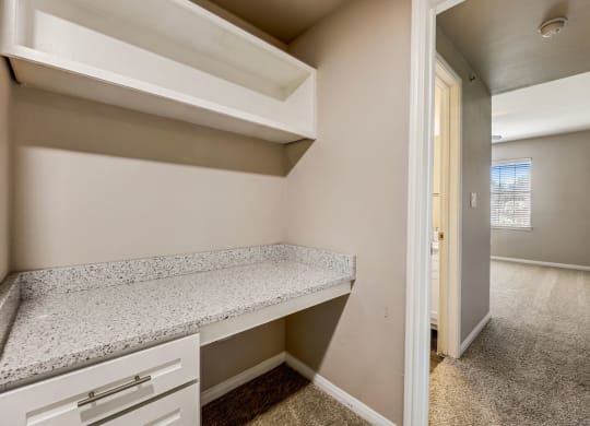 an empty utility room at Ventana Oaks Apartments, Austin, Texas