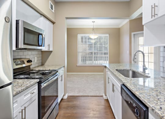 Modern Kitchen With White Cabinet  at Stone Oak @ Parmer, Austin, 78727