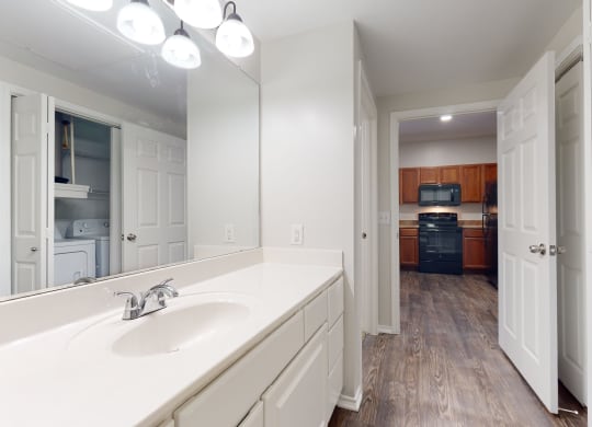Bathroom at The Canyons Apartments, Fort Worth