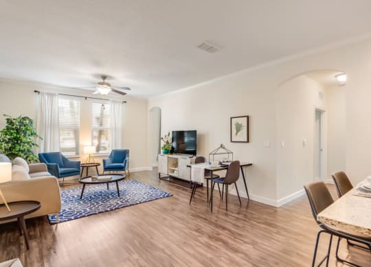 Living Room With Kitchen at The Oasis at Lakewood Ranch, Bradenton, FL