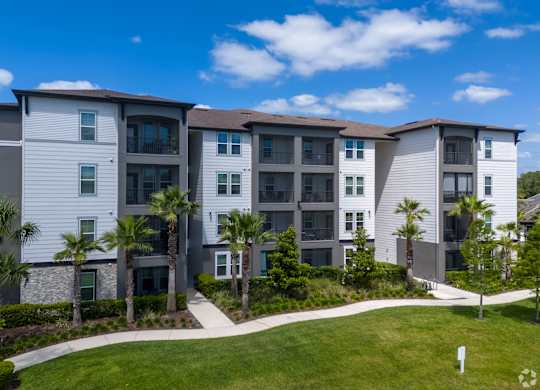 Modern Apartment Building at The Oasis at Town Center Apartments, Jacksonville, FL