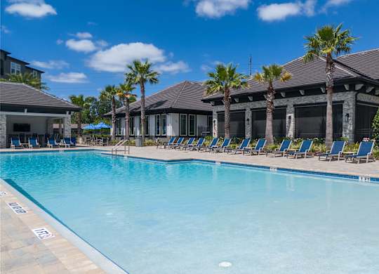Lounge Swimming Pool With Cabana at The Oasis at Town Center Apartments, Jacksonville, 32246