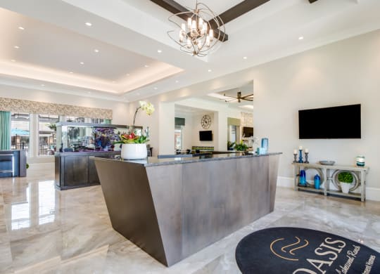 Lobby Lounge at The Oasis at Lakewood Ranch, Florida
