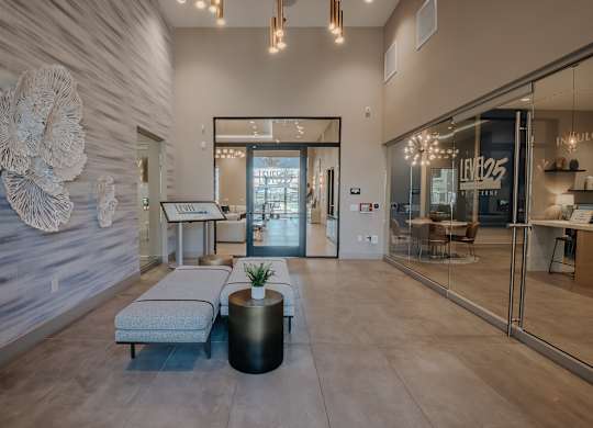Decorated Lounge Area at Level 25 at The Curve by Picerne, Las Vegas