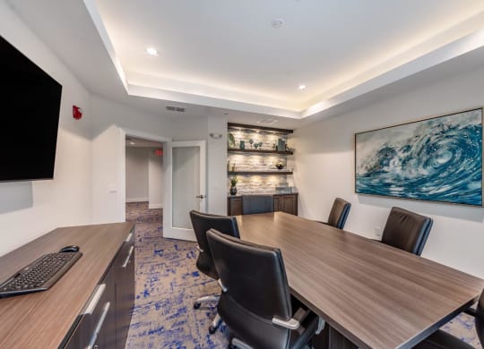 Conference-Room at The Oasis at 301 Luxury Apartment Homes, Riverview