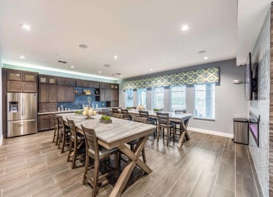 Clubhouse Kitchen-Dining-Area at The Oasis at 301, Riverview, 33578