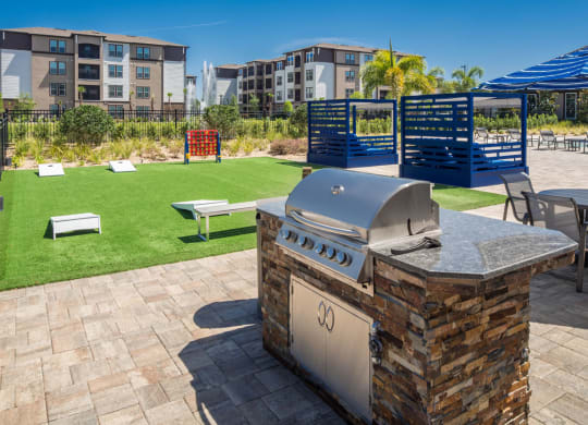 BBQ area at The Oasis at Crosstown, Orlando, FL, 32807
