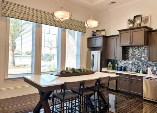 Clubhouse Kitchen at The Oasis at Town Center, Jacksonville, FL, 32246