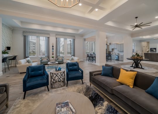 a living room with couches and chairs at The Oasis at Plymouth, Massachusetts