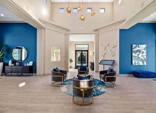Office foyer with seating