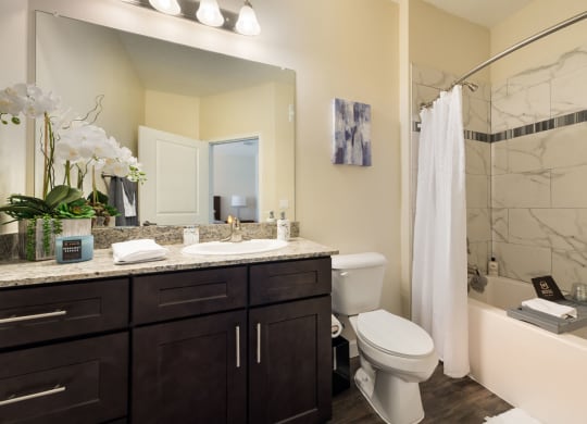 Master bathroom at The Oasis at Crosstown, Orlando, FL, 32807