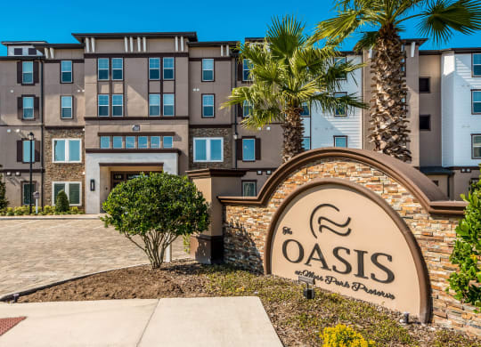 Property Signage at The Oasis at Moss Park Preserve, Florida, 32832