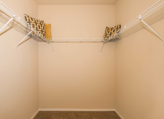 Closet space at The Aliante by Picerne, Scottsdale, Arizona