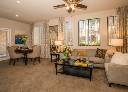2b2 Model living room decoration1 at The Aliante by Picerne, Scottsdale, AZ