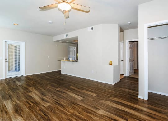 Dark wooden flooring interior at The Aliante by Picerne, Scottsdale, Arizona
