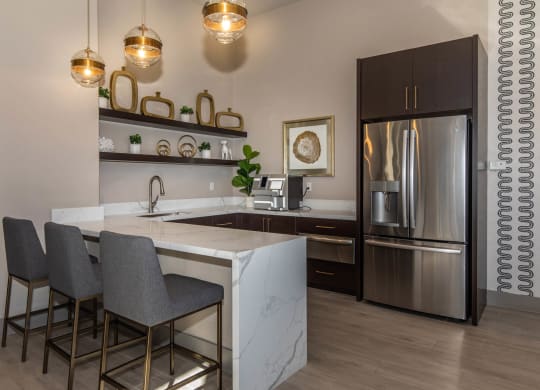 Clubhouse kitchen at The Belmont by Picerne, Las Vegas, Nevada