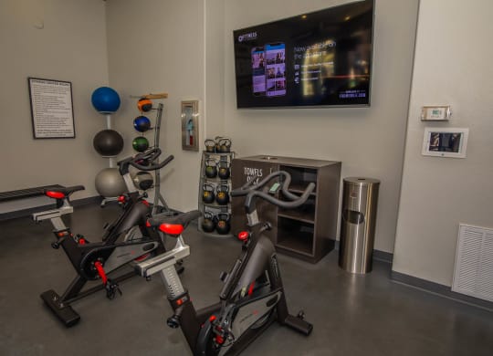 Spin bikes at The Belmont by Picerne, Las Vegas, NV